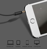 Baseus Oordopjes met Microfoon en One Button Control - 3.5mm AUX Oortjes Wired Earphones Oortelefoon Zwart