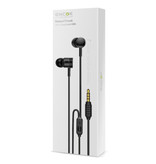 Baseus Earphones with Microphone and One Button Control - 3.5mm AUX Earphones Wired Earphones Earphone Silver