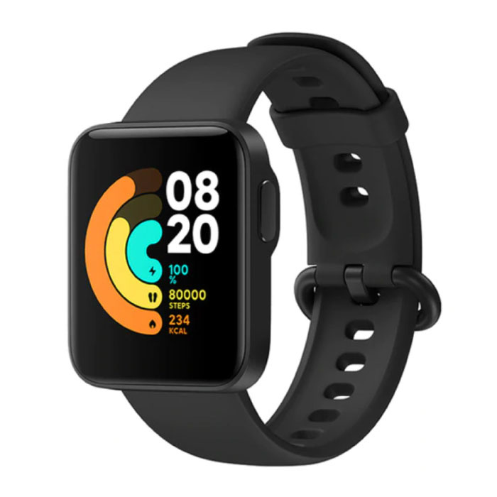 Mi Watch Lite - Smartwatch deportivo Fitness Monitor de actividad deportiva con monitor cardíaco - iOS Android 5ATM iPhone Samsung Huawei Negro