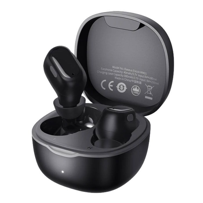 Encok WM01 Wireless-Ohrhörer - Touch Control-Ohrhörer TWS Bluetooth 5.0-Ohrhörer Ohrhörer Ohrhörer Schwarz