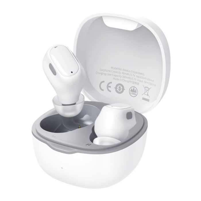 Auricolari wireless Encok WM01 - Auricolari touch control Auricolari TWS Bluetooth 5.0 Auricolari Auricolari bianchi