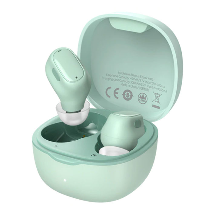 Słuchawki bezprzewodowe Encok WM01 - Słuchawki douszne ze sterowaniem dotykowym TWS Słuchawki Bluetooth 5.0 Słuchawki douszne Zielone