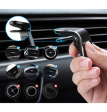 FLOVEME Supporto magnetico per telefono da auto con clip per presa d'aria e adesivo magnetico - Supporto per smartphone da cruscotto universale nero