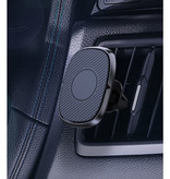 USLION Magnetische Telefoonhouder Auto met Luchtrooster Clip en Magnetische Sticker - Universele Dashboard Smartphone Holder Zwart