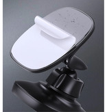 USLION Supporto magnetico per telefono da auto con clip per presa d'aria e adesivo magnetico - Supporto per smartphone da cruscotto universale nero