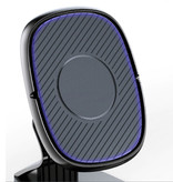USLION Magnetyczny uchwyt na telefon samochodowy z klipsem na odpowietrznik i naklejką magnetyczną - uniwersalny uchwyt na smartfona na desce rozdzielczej czarny