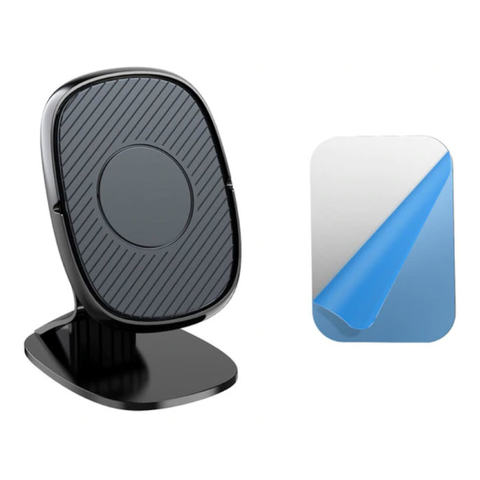 Magnetyczny uchwyt na telefon samochodowy ze stojakiem na deskę rozdzielczą i naklejką magnetyczną - uniwersalny uchwyt na smartfona w kolorze czarnym
