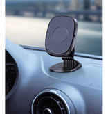 USLION Magnetyczny uchwyt na telefon samochodowy ze stojakiem na deskę rozdzielczą i naklejką magnetyczną - uniwersalny uchwyt na smartfona w kolorze czarnym