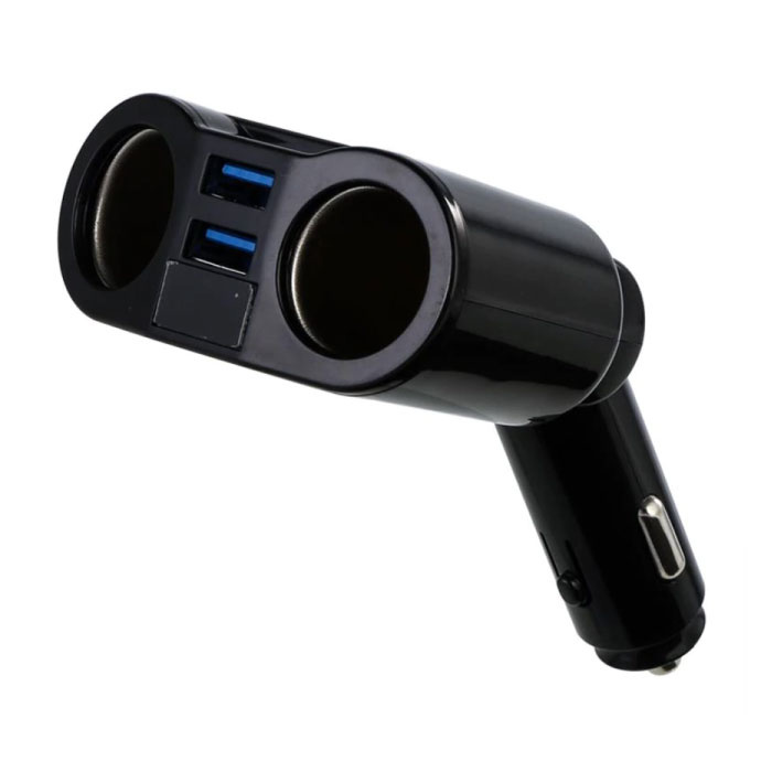 adaptador de cargador de coche rápido divisor de 2 enchufes USB doble  lighter