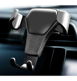 Getihu Supporto universale per telefono da auto con clip per griglia d'aria - Supporto per smartphone da cruscotto Gravity nero