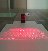 SeenDa Draadloos Mini Laser Toetsenbord - Pocket Draagbaar Virtueel Keyboard LED Projectie voor Windows, IOS, Mac OS X en Android Grijs