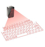 SeenDa Draadloos Mini Laser Toetsenbord - Pocket Draagbaar Virtueel Keyboard LED Projectie voor Windows, IOS, Mac OS X en Android Grijs