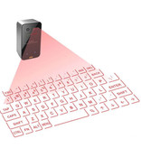 Wafu Teclado láser de bolsillo: mini teclado virtual portátil con proyección LED inalámbrica para Windows, IOS, Mac OS X y Android