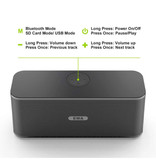 Ewa Altavoz inalámbrico W300 - Altavoz inalámbrico Bluetooth 5.0 Soundbar Box Negro