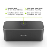 Ewa Altoparlante wireless W300 - Altoparlante Scatola soundbar Bluetooth 5.0 wireless nera