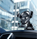 Baseus Uniwersalny uchwyt samochodowy na telefon ze stojakiem na deskę rozdzielczą - uchwyt na smartfona w kolorze czarnym