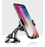 Baseus Support Téléphone Universel Voiture avec Support Tableau de Bord - Support Smartphone Argent