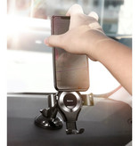 Baseus Uniwersalny uchwyt samochodowy na telefon ze stojakiem na deskę rozdzielczą - uchwyt na smartfona srebrny