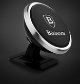 Baseus 360 ° Magnetic Phone Holder Car with Dashboard Stand and Magnetic Sticker - Universal Smartphone Mount Holder Silver
