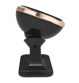 Baseus 360 ° magnetyczny uchwyt na telefon samochodowy ze stojakiem na deskę rozdzielczą i naklejką magnetyczną - uniwersalny uchwyt do smartfona w kolorze złotym