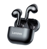 Lenovo Auriculares inalámbricos LP40 - Auriculares TWS de control táctil Auriculares inalámbricos Bluetooth 5.0 Auriculares Auriculares Negro