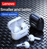 Lenovo Auriculares inalámbricos LP40 - Auriculares TWS de control táctil Auriculares inalámbricos Bluetooth 5.0 Auriculares Auriculares Negro