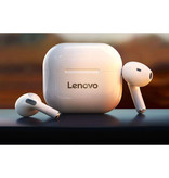 Lenovo Auriculares inalámbricos LP40 - Control táctil Auriculares TWS Bluetooth 5.0 Auriculares inalámbricos Auriculares Auriculares Blanco