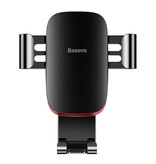 Baseus Supporto universale per telefono da auto con clip per griglia d'aria - Supporto per smartphone da cruscotto Gravity nero