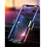 Baseus Supporto universale per telefono da auto con clip per presa d'aria - Supporto per smartphone da cruscotto Gravity rosso