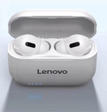 Lenovo Auriculares inalámbricos LP1S - Auriculares TWS Auriculares inalámbricos Bluetooth 5.0 Auriculares Auriculares Blanco