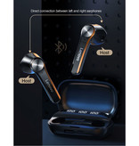 Lenovo Auriculares inalámbricos QT81 - Auriculares TWS Auriculares inalámbricos Bluetooth 5.0 Auriculares Auriculares Negro