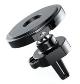 X-oduom Qi Wireless Autoladegerät 10W - Airvent Clip Ladegerät Universal Wireless Autoladepad Schwarz