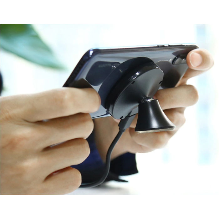 X-oduom Qi Draadloze Autolader 10W - Dashboard Standaard Oplader Universeel Wireless Car Stand Opladen Pad Zwart