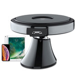 X-oduom Qi Draadloze Autolader 10W - Dashboard Standaard Oplader Universeel Wireless Car Stand Opladen Pad Zwart