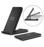 FDGAO Qi Wireless Charger Desk Standard 15W - Support de téléphone universel de type C Pad de chargement sans fil noir