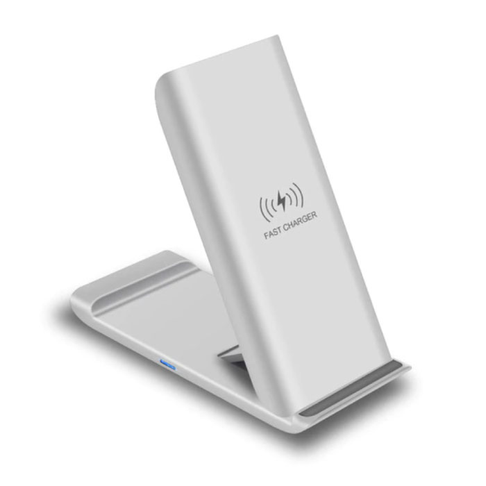 Qi Wireless Charger Desk Standard 15W - Type C Universal Phone Holder Wireless Charging Pad White
