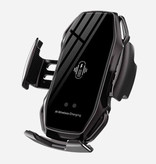 FLOVEME Cargador de coche Qi inalámbrico de 10 W - Cargador de clip Airvent Cargador de coche inalámbrico universal Negro