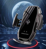 FLOVEME 10W Wireless Qi Autoladegerät - Airvent Clip Ladegerät Universal Wireless Autoladepad Schwarz