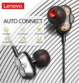 Lenovo HE08 Draadloze Oortjes - Smart Touch Control TWS Oordopjes Bluetooth 5.0  Wireless Buds Oortelefoon Zwart