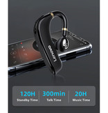 Lenovo HX106 Auriculares comerciales inalámbricos - Control de volumen de tapones Auriculares TWS Auriculares inalámbricos Bluetooth 5.0 Auriculares Auriculares negros