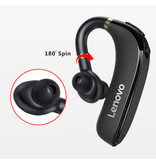 Lenovo HX106 Auriculares comerciales inalámbricos - Control de volumen de tapones Auriculares TWS Auriculares inalámbricos Bluetooth 5.0 Auriculares Auriculares negros