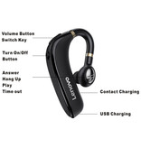 Lenovo HX106 Wireless Business Headset - Earplug Volume Control TWS Earpiece Bluetooth 5.0 Wireless Bud Headphone Earphone Black