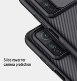 Nillkin Custodia CamShield per Xiaomi Mi 10T con cursore per fotocamera - Custodia antiurto Custodia in TPU nera