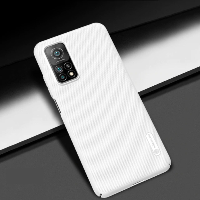 Carcasa Frosted Shield para Xiaomi Mi 10T Lite - Carcasa a prueba de golpes Coer Cas White