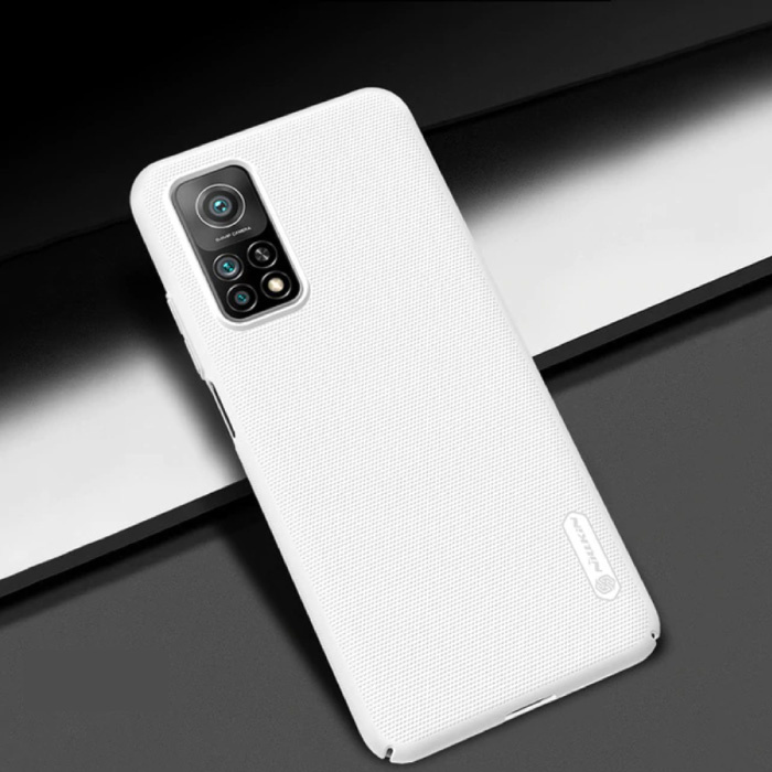 Xiaomi Mi 10T Lite Frosted Shield Case - odporny na wstrząsy pokrowiec Coer Cas w kolorze białym