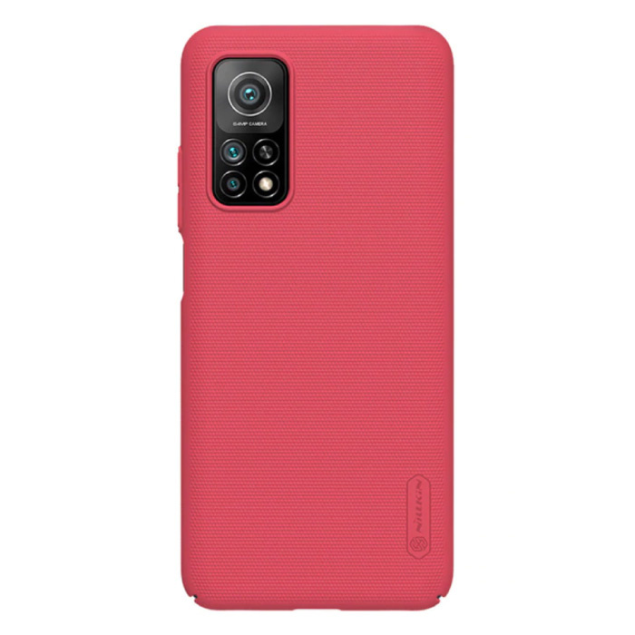 Custodia con scudo smerigliato per Xiaomi Mi 10T - Custodia antiurto Custodia rossa