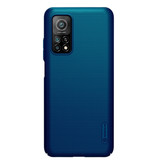 Nillkin Coque Xiaomi Mi 10T Frosted Shield - Housse antichoc Cas Bleu