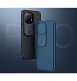 Nillkin Funda Xiaomi Mi 11 CamShield Pro con control deslizante de cámara - Funda a prueba de golpes Cas TPU Azul