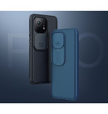 Nillkin Xiaomi Mi 11 CamShield Pro Hoesje  met Camera Slider - Shockproof Case Cover Cas TPU Blauw