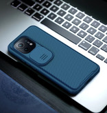 Nillkin Etui Xiaomi Mi 11 CamShield Pro z suwakiem aparatu - odporne na wstrząsy etui Cas TPU w kolorze niebieskim